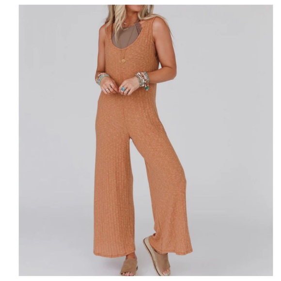24 Boho Chic Wide Leg Jumpsuit - Picture 4 of 4